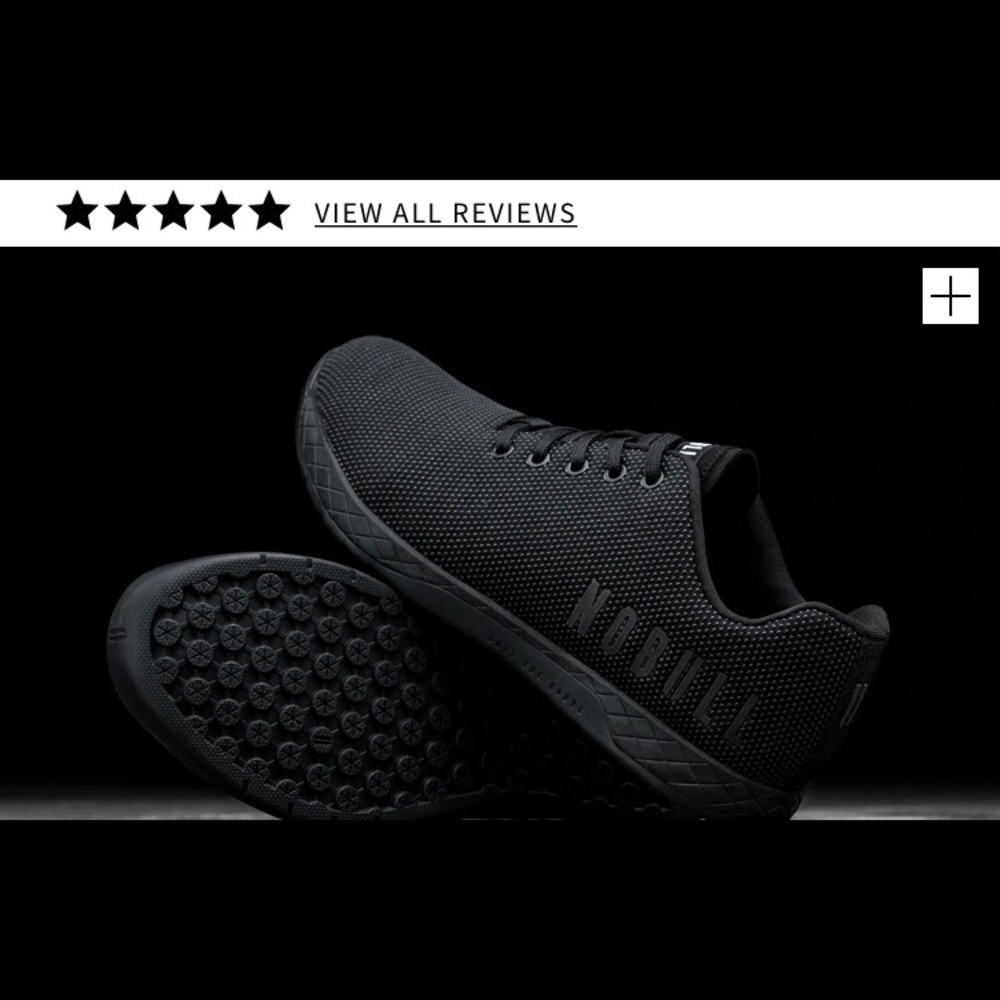 NoBull Project black trainer (mens) shoes NWOT